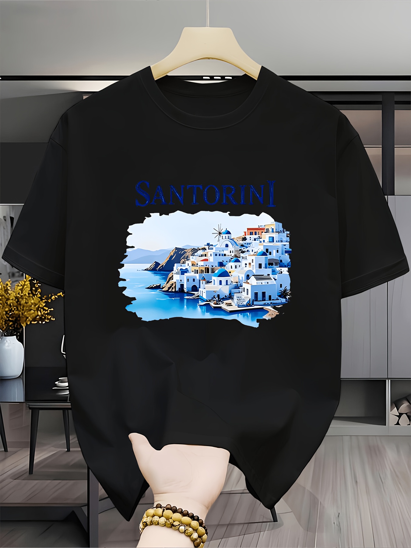 Vintage Santorini Greece Lands - огляд і ціна Men'S Fashion Greece