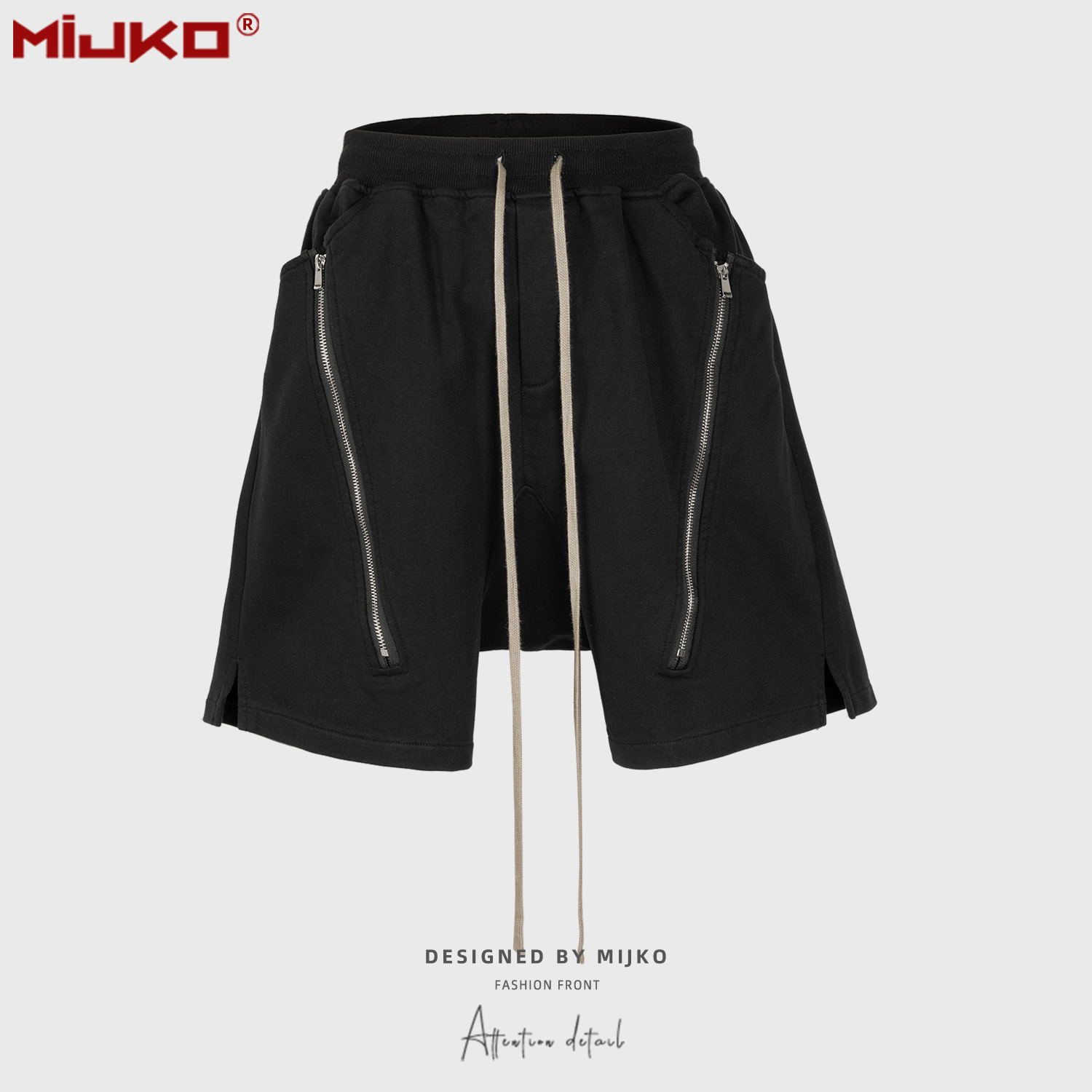 MIJKO Black Dark Grey Shorts M - огляд і ціна Mens Fashion Dark Grey Pants