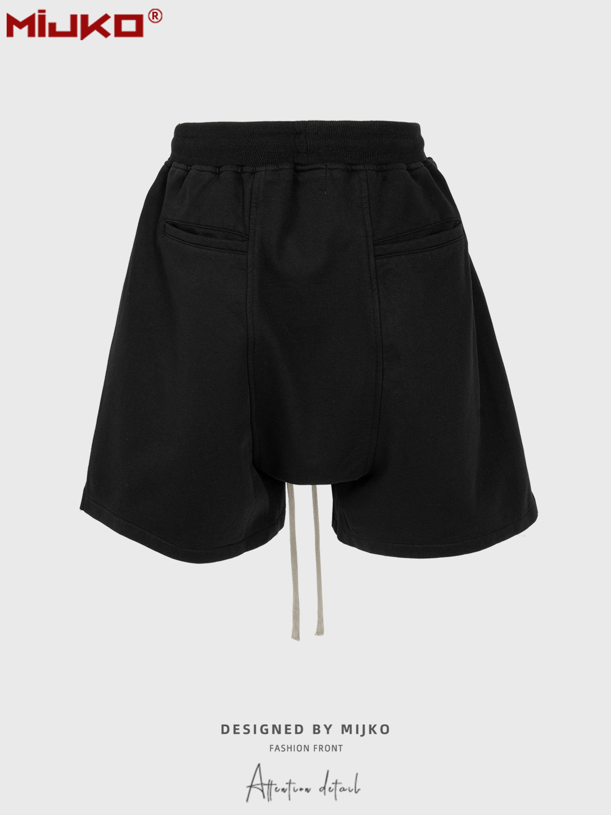 MIJKO Black Dark Grey Shorts M - огляд і ціна Mens Fashion Dark Grey Pants