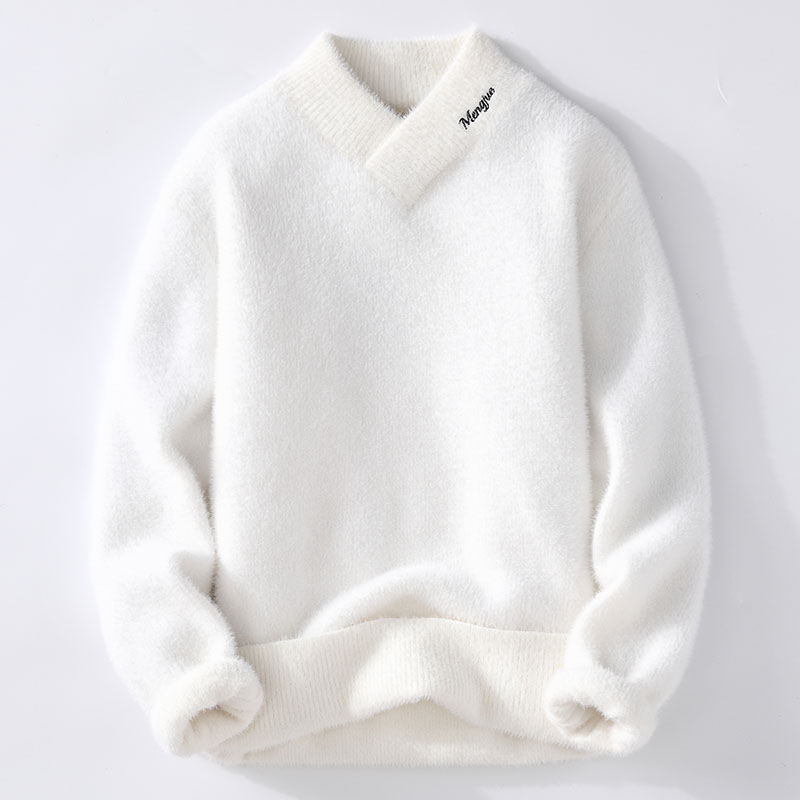 Sweaters men winter korean sty - огляд і ціна Men'S Fashion V Neck Sweater