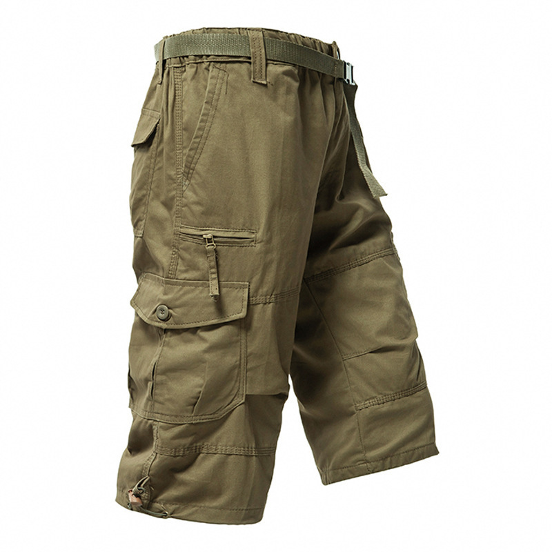 Men's Cotton 3/4 Pants Loose P - огляд і ціна Mens Fashion Workwear
