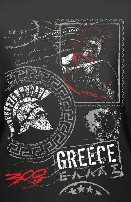 Greece Sparta 300 Warrior T-Sh - огляд і ціна Men'S Fashion Greece