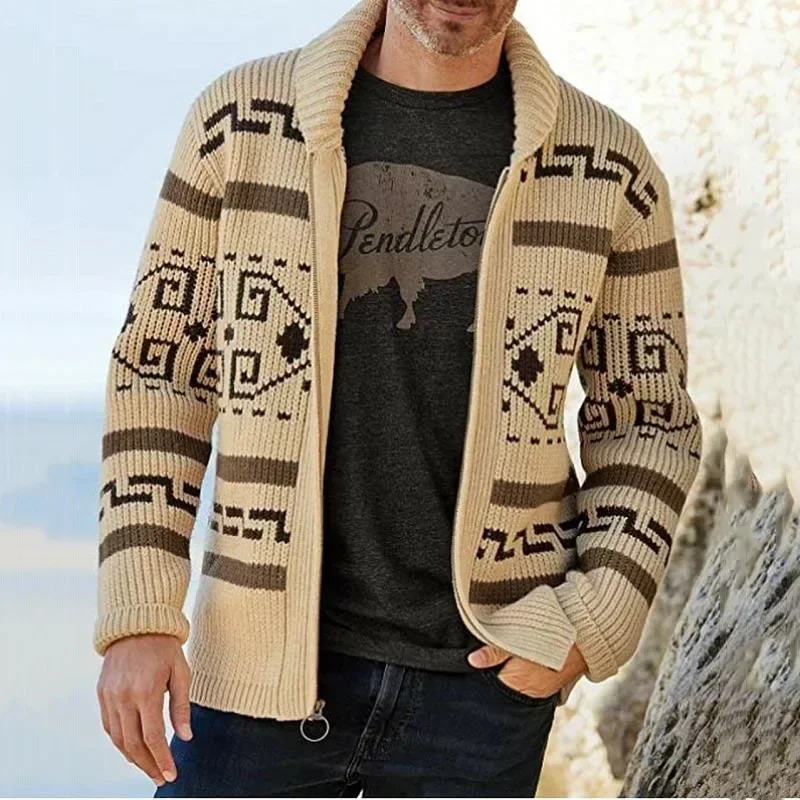 Men's Winter Sweater Cardigan  - огляд і ціна Men'S Fashion V Neck Sweater