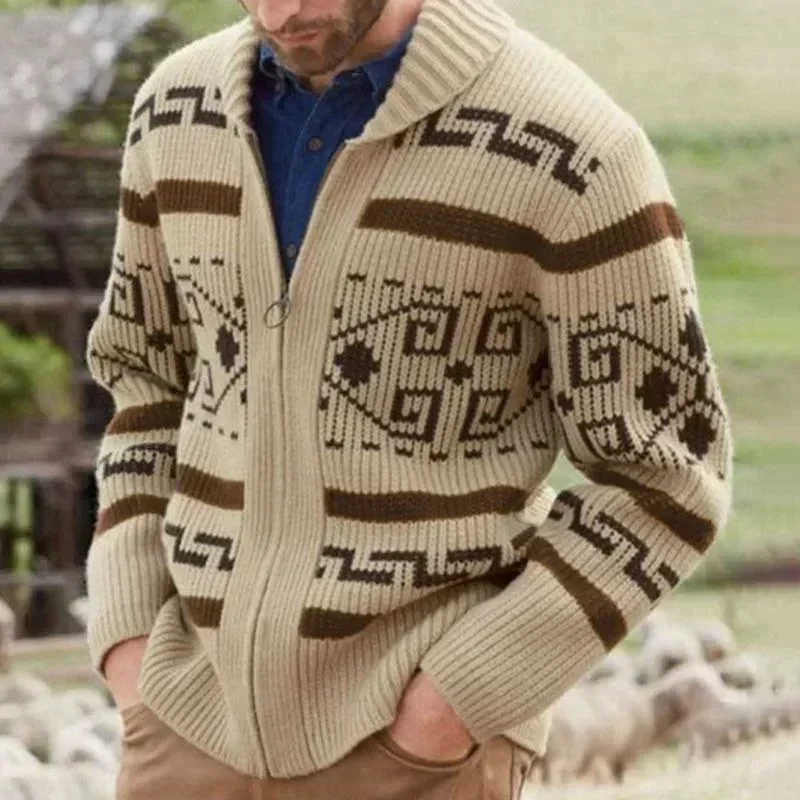 Men's Winter Sweater Cardigan  - огляд і ціна Men'S Fashion V Neck Sweater