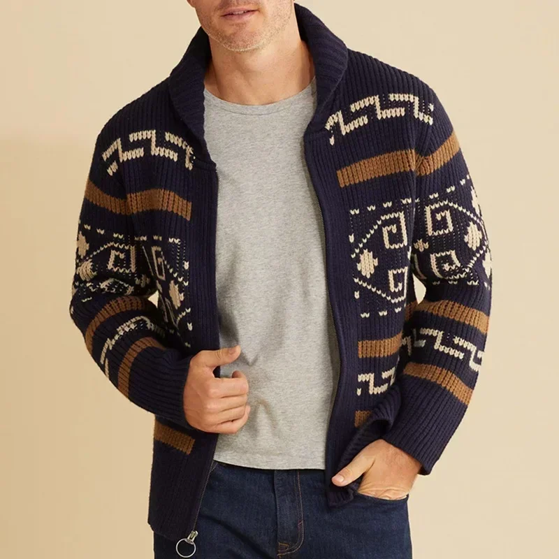 Men's Winter Sweater Cardigan  - огляд і ціна Men'S Fashion V Neck Sweater