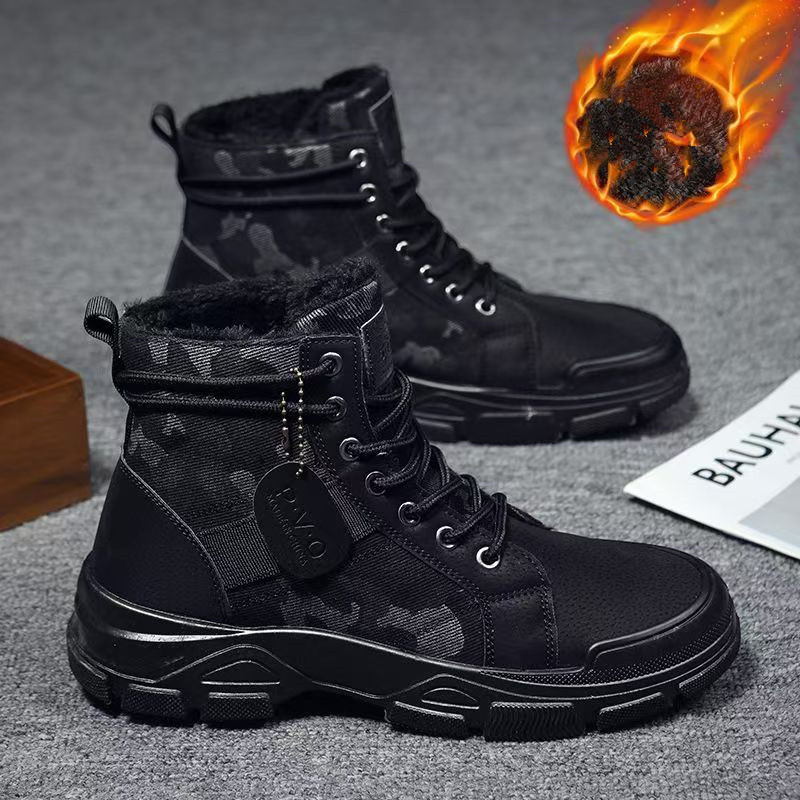 2025 Winter Camouflage Insulat - огляд і ціна Men'S Fashion Jeans And Boots