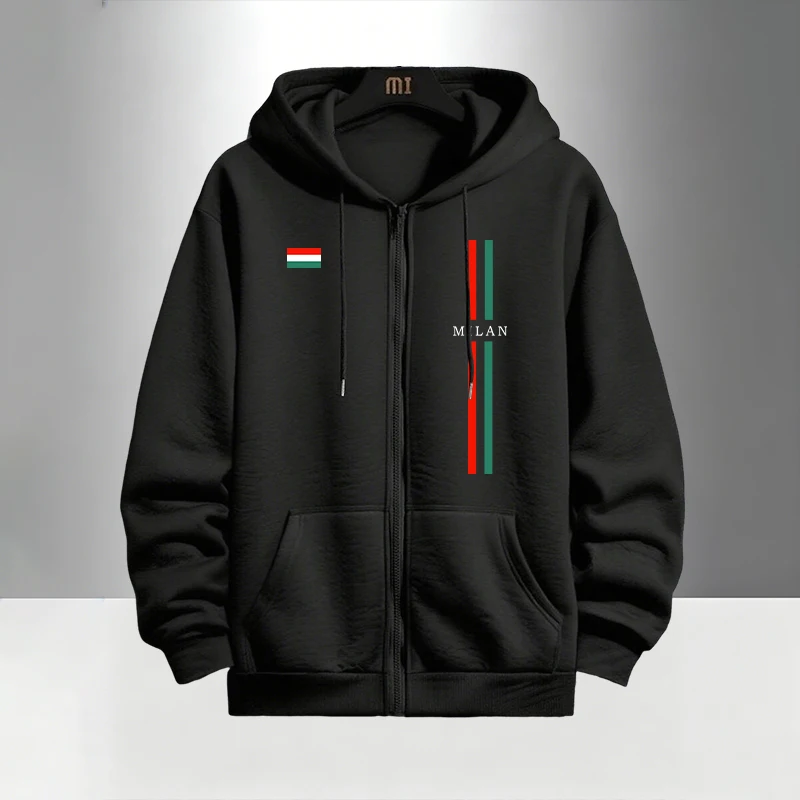 2026 Italy Printed Men's Set Z - огляд і ціна Men'S Fashion Zipper Hoodie