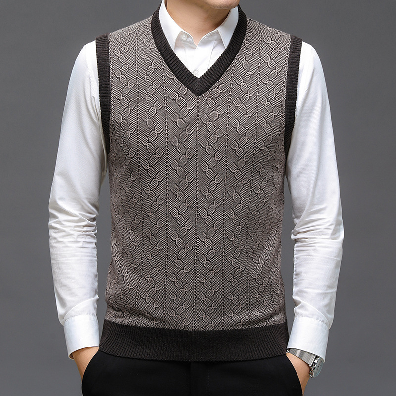 BROWON Brand Sweater Mens Clot - огляд і ціна Men'S Fashion V Neck Sweater