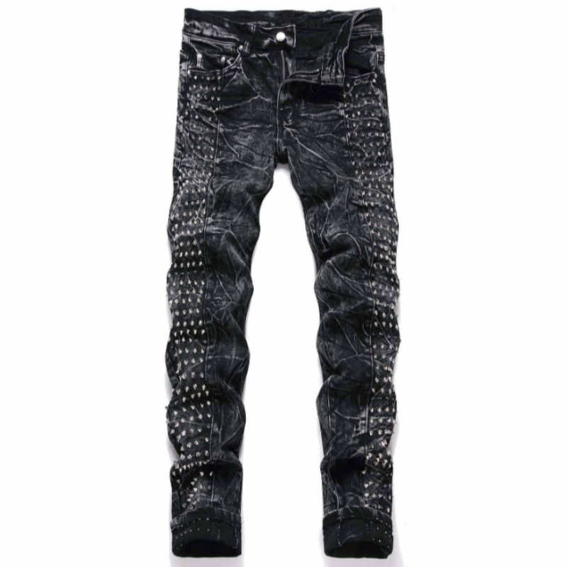 2025 new retro punk high stree - огляд і ціна Men'S Fashion Jeans 2025